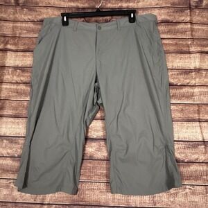 REI Womens Crop Pants Plus Size 22W Gray Capri Adjustable Nylon Outdoor Hiking